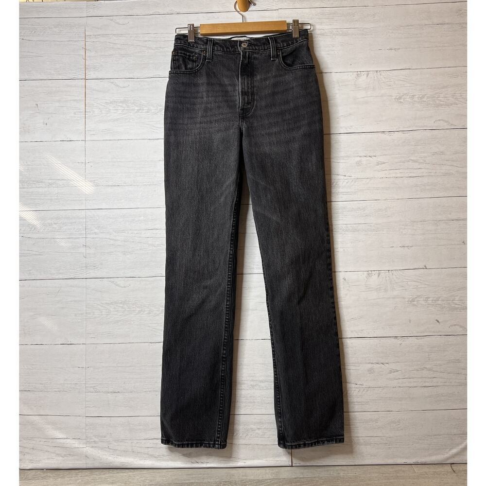 Abercrombie & Fitch Jeans Size 26/2R Black The 90s Straight Ultra High Rise
